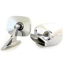 HOLDEN TORANA HB LC LJ XU1 SLR 5000 LH LX UC RETRO SQUARE New CHROME DOOR MIRROR picture