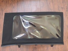 FORD BRONCO 4 DOOR SOFT TOP QUARTER WINDOW REAR LEFT DRIVER BLACK OEM picture