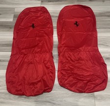 Brand New Genuine Original Ferrari Satin Seat covers ( Set Of 2 ) Red OEM picture