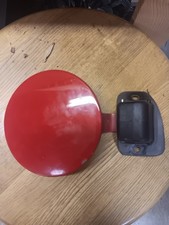 91-94 OEM Mercury Capri Fuel Gas Door Filler Lid Cover RED picture