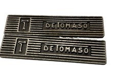 De Tomaso Pantera  Aluminum Valve Cover Plaque Emblem Set Of 2 picture