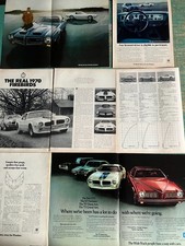 *LOT of 4* 1970 Pontiac Trans Am Firebird Formula*Original* foldout print car ad picture