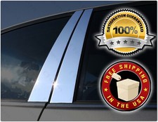 CHROME Pillar Posts for Buick Le Sabre (4dr) 00-05 6pc Set Door Trim Mirrored picture