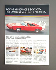 1970 Dodge Scat Pack Super Bee Challenger Daytona original 8PG sales Brochure picture