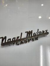 Vintage Nagel Motors Pontiac Casper Metal Dealer Badge Emblem Tag picture