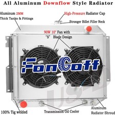 3 Row Radiator Shroud Fan Fit 1966-70 Chrysler Newport Dodge Polara Monaco CC332 picture