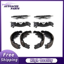 For 1982-1983 Ford Fairmont 2Pcs Front Rear Disc Brake Pad Set Drum Brake Shoe picture