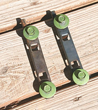 1970 to 1972 Dodge Dart Swinger Trunk Lid Hinge Retainers with Bolts  picture