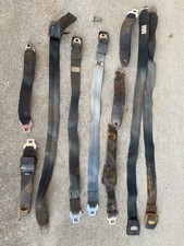 1971 Front seat belts set black Plymouth Valiant Lap. picture