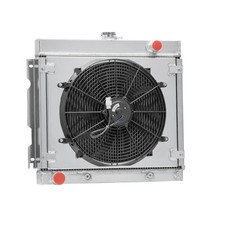 3-Row Radiator+Shroud Fan for 70-72 Dodge Dart Plymouth Duster Valiant 5.2L/5.9L picture