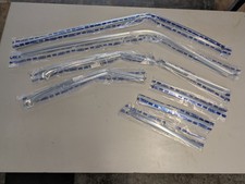 1968 - 1973 Chevy Nova & Pontiac Ventura Door Window Frame Molding 8 Piece Set picture