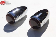 39 Chevy Chrome Tail Light Lamps Custom Truck Hot Rat Street Rod Panel Stop Turn picture