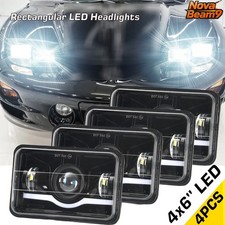 4PCS 4X6'' inch LED Headlights Hi/Lo Fit Pontiac Trans Am 98-02 Projector picture