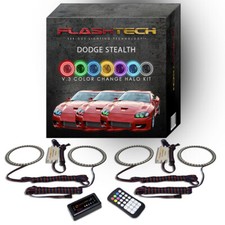 RGB Multi Color Bluetooth LED Halo kit for 1994-1998 Dodge Stealth Headlights picture