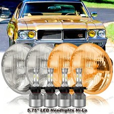 For Buick GS 455 1970-1972 Round 4pcs 5-3/4 5.75