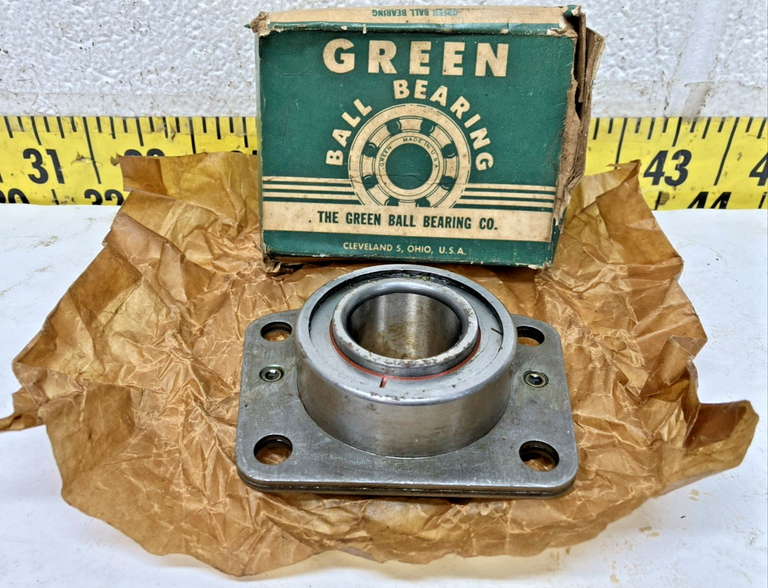 NOS Green Rear Hub Wheel Bearing No-Ring AD-11034-Z-17 63-64 Pontiac Tempest (5)