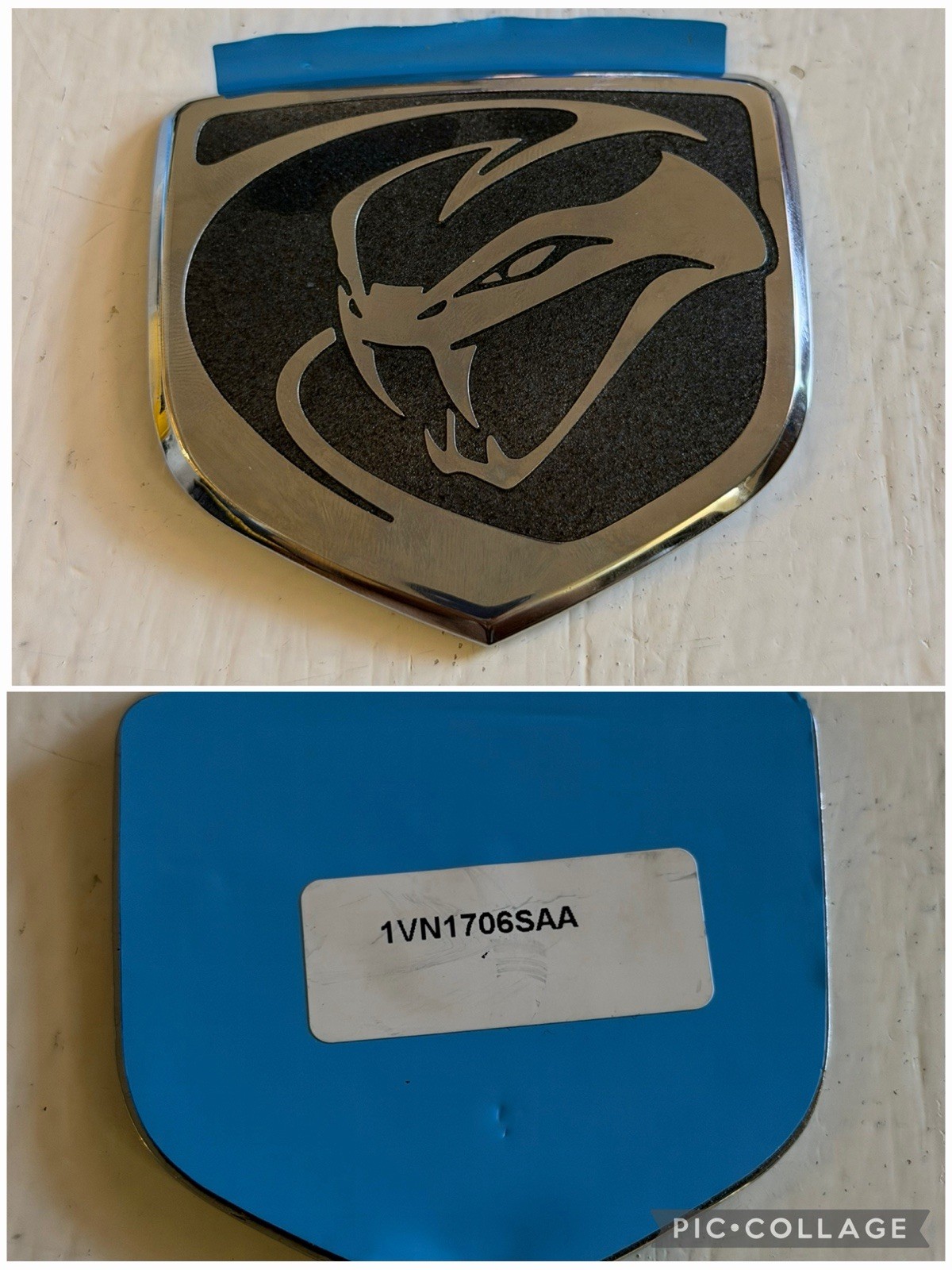 Genuine Mopar Dodge Viper Gen 5 Stryker Emblem Badge 1VN1706SAA 2013-2017 New