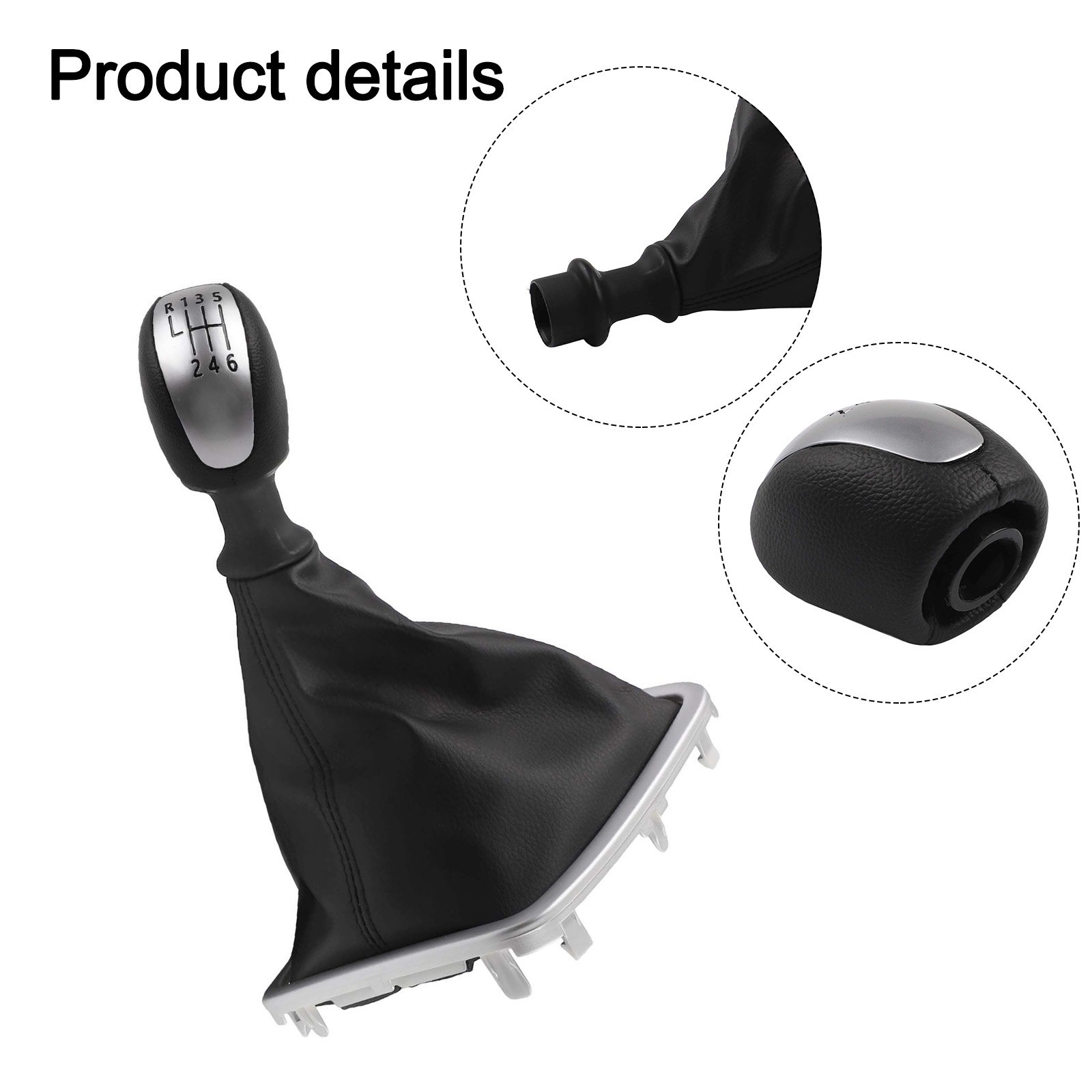 For Renault For Laguna 3 III 2007 2014 Shift Knob Leather Cover with Easy Fit