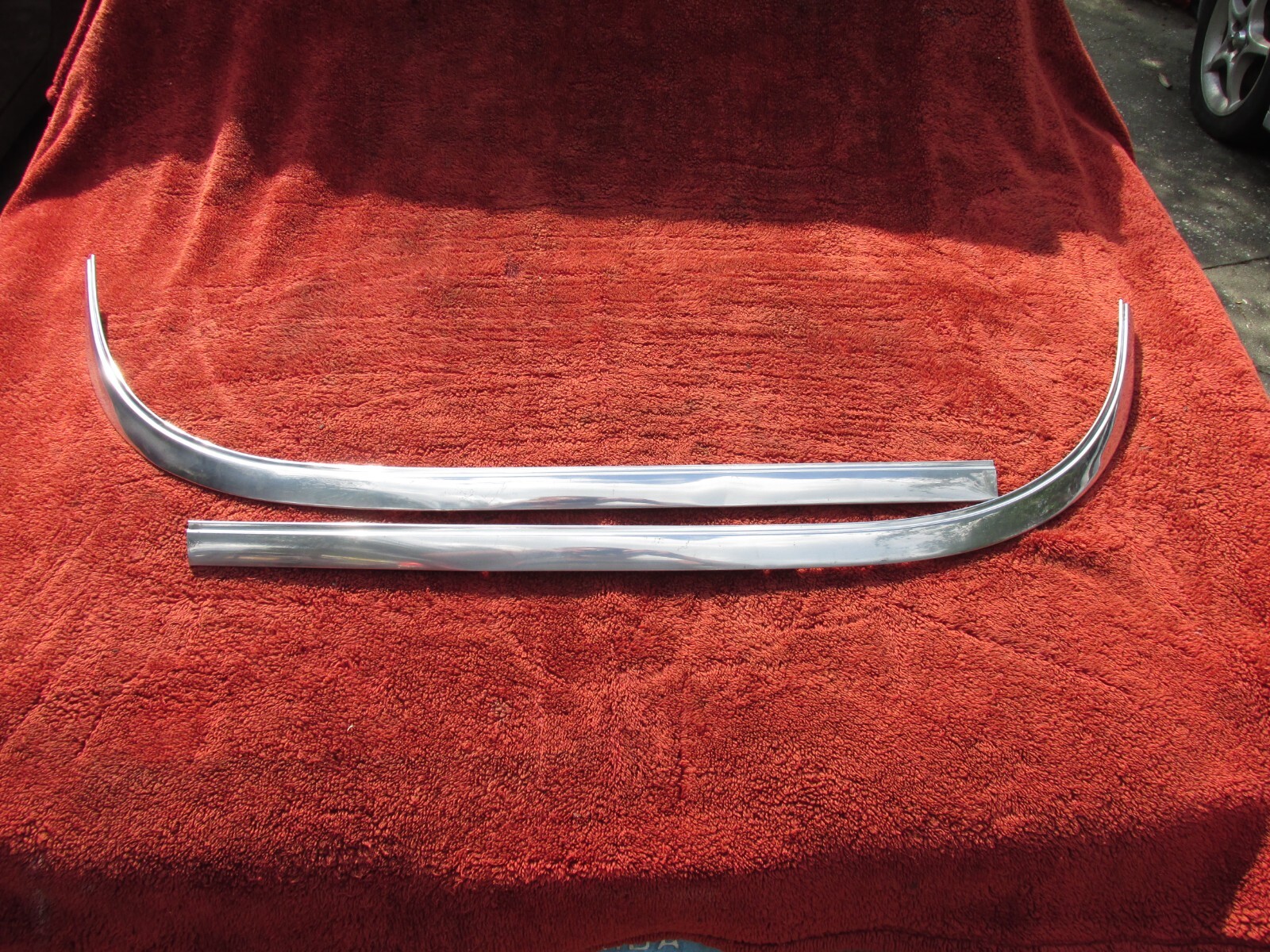 1959 Chrysler Imperial Rear Roof Trim Molding Sections - Includes both sides