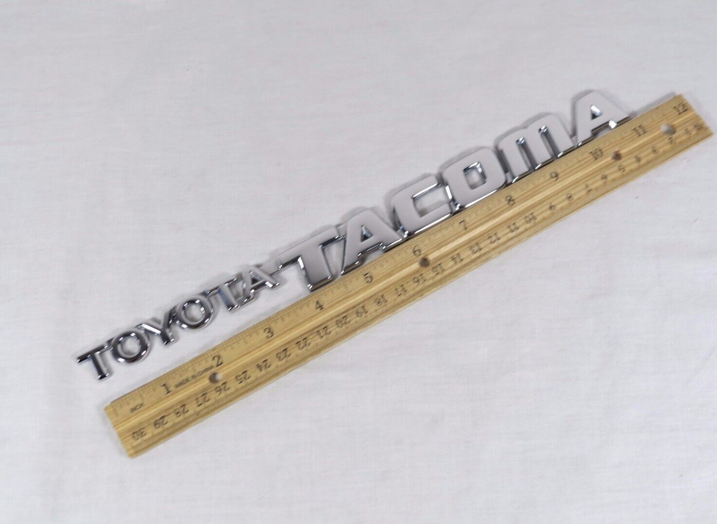 95-04 Toyota Tacoma Emblem Front Door Chrome Badge Nameplate Sign Symbol Logo