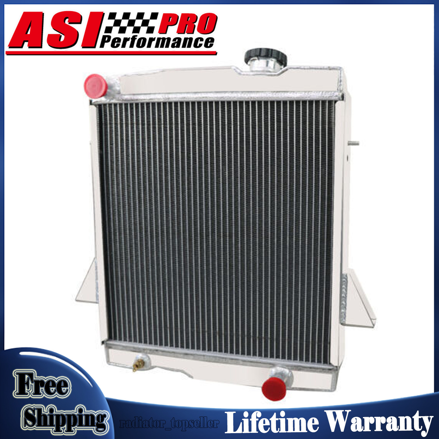 4 Row Aluminum Radiator Fit 1968-74 Triumph TR6 1967-1969 TR250 TR 250 2.5L NEW