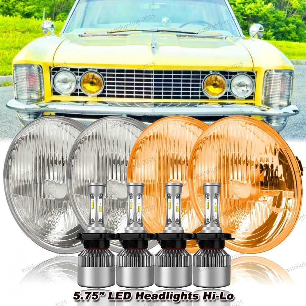 For 1963-1974 Buick Riviera 4PCS 5 3/4\
