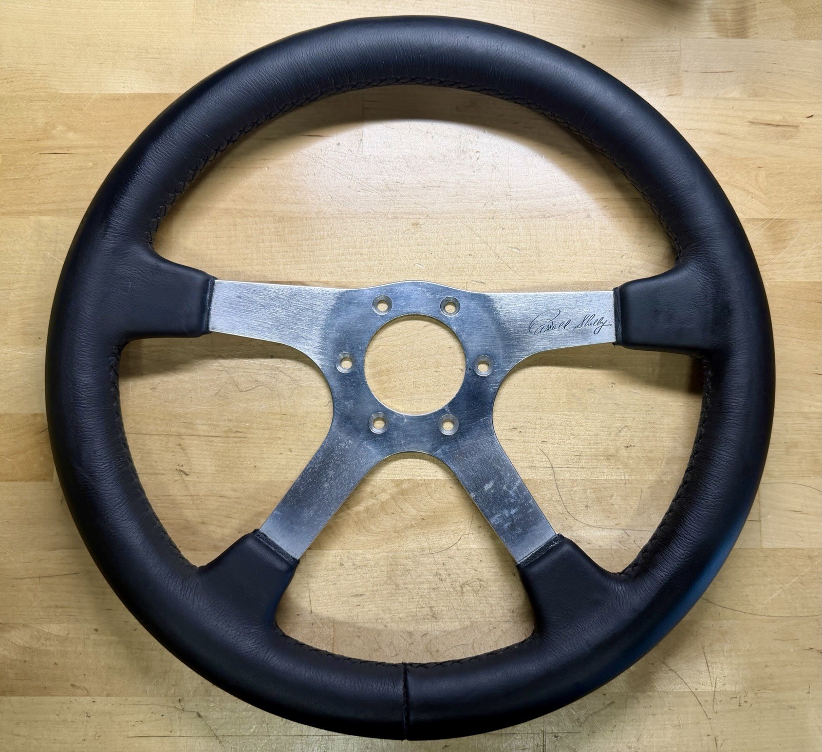 Carroll Shelby CSX Leather Steering Wheel Cobra Daytona