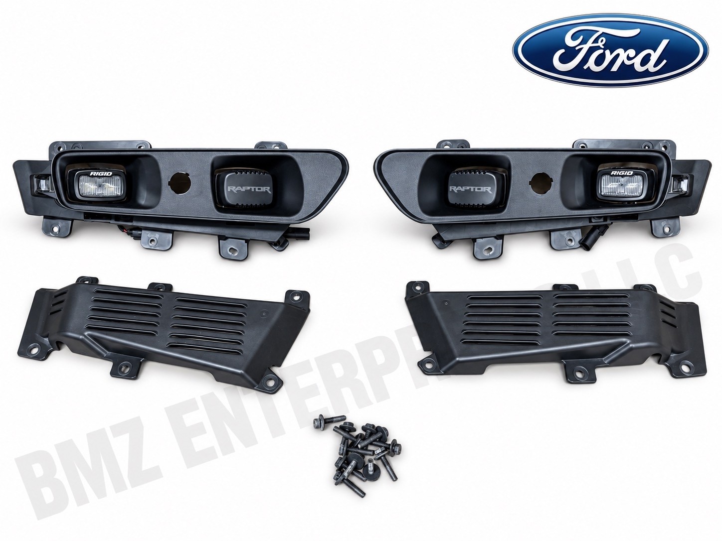 OEM 24-26 Ford F-150 Raptor RIGID Fog Light Bezel Pair RH LH W/ HARDWARE