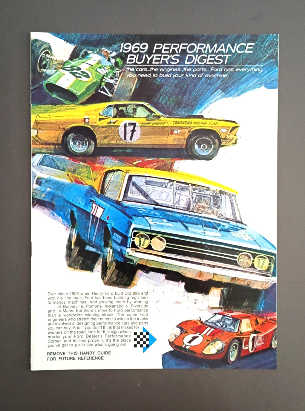 1969 Ford Torino Cobra Mach I Mustang GT original 8PG sales Brochure