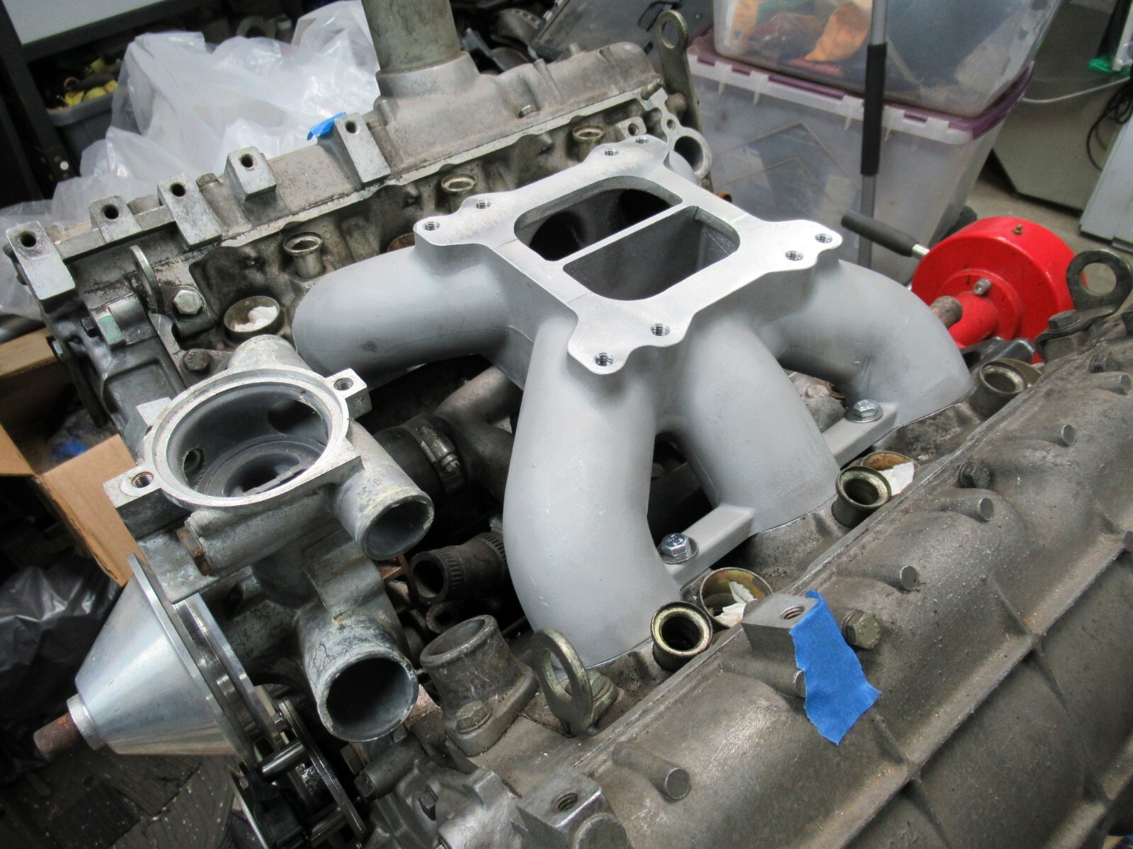 Delorean Carburetor Intake Manifold (2.8 PRV Engine Renault Alpine, etc)