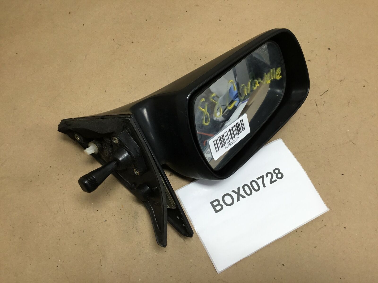1988 PLYMOUTH CARAVELLE FRONT LEFT DRIVER SIDE VIEW MIRROR BLACK OEM+