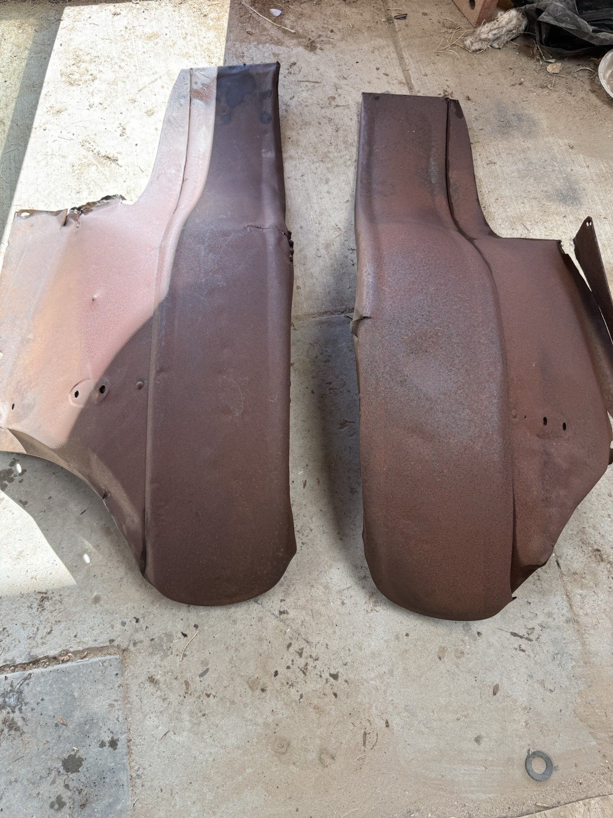 OEM 1926-1927 Ford Model T Front Fenders - Pair Original Henry Steel