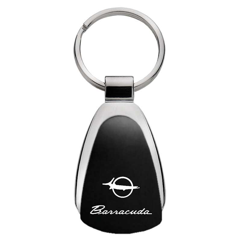 Plymouth Barracuda Tear Drop Key Ring (Black)
