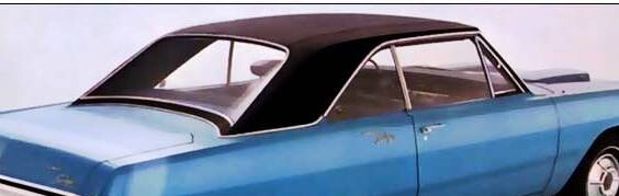 1967 - 1976 DODGE DART & SWINGER, PLYMOUTH SCAMP BLACK BOAR VINYL TOP OE