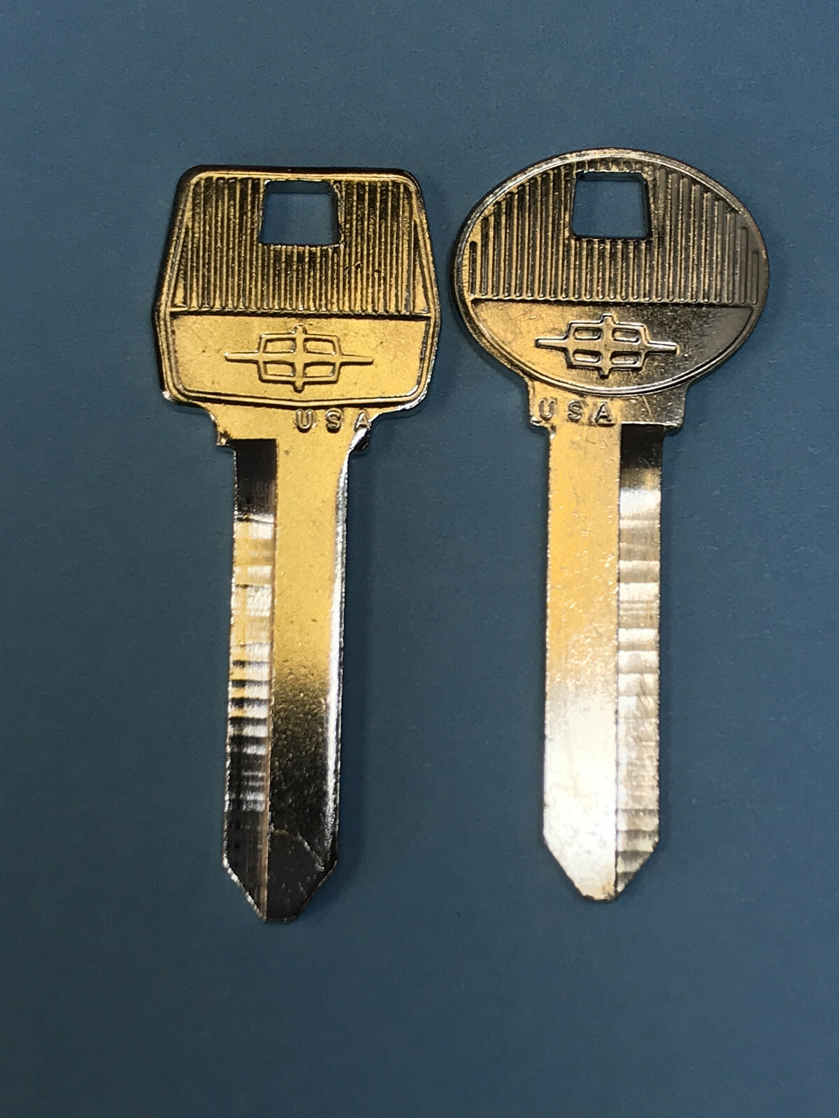 Lincoln Vintage Key Blank Set, NOS OEM, 1966-1984, 1766LN, S1766LN, Mark III, IV