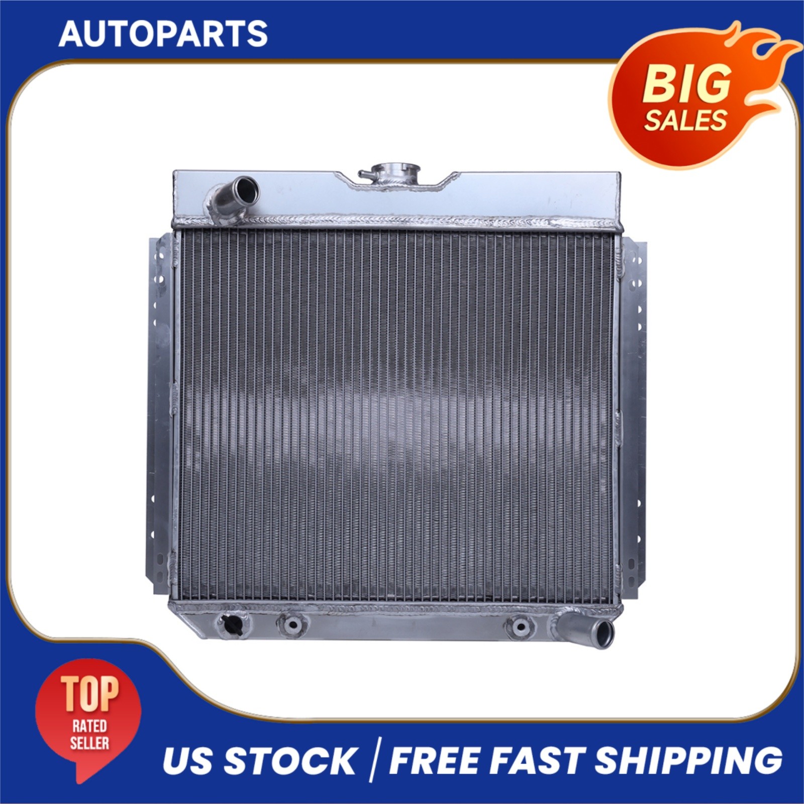426 Aluminum Radiator For Ford Pinto 2.3L 2.8L Mercury Bobcat 2.3L 1975-1980