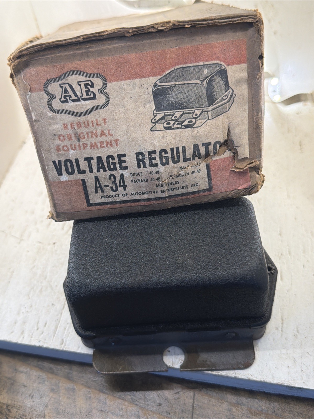 Automotive Enterprise Mopar Voltage Regulator 1940-48 Dodge Packard Nash Plymout