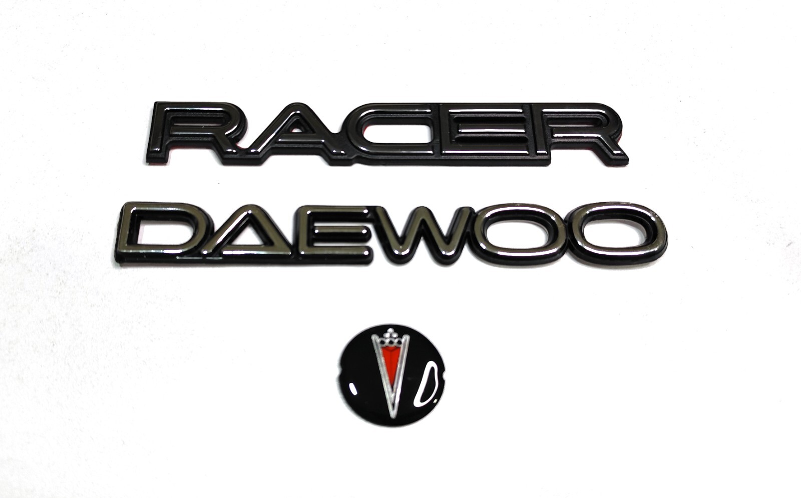 Fits Daewoo Lemans And racer set of 3 pieces Kit Emblem Grill Logo badge