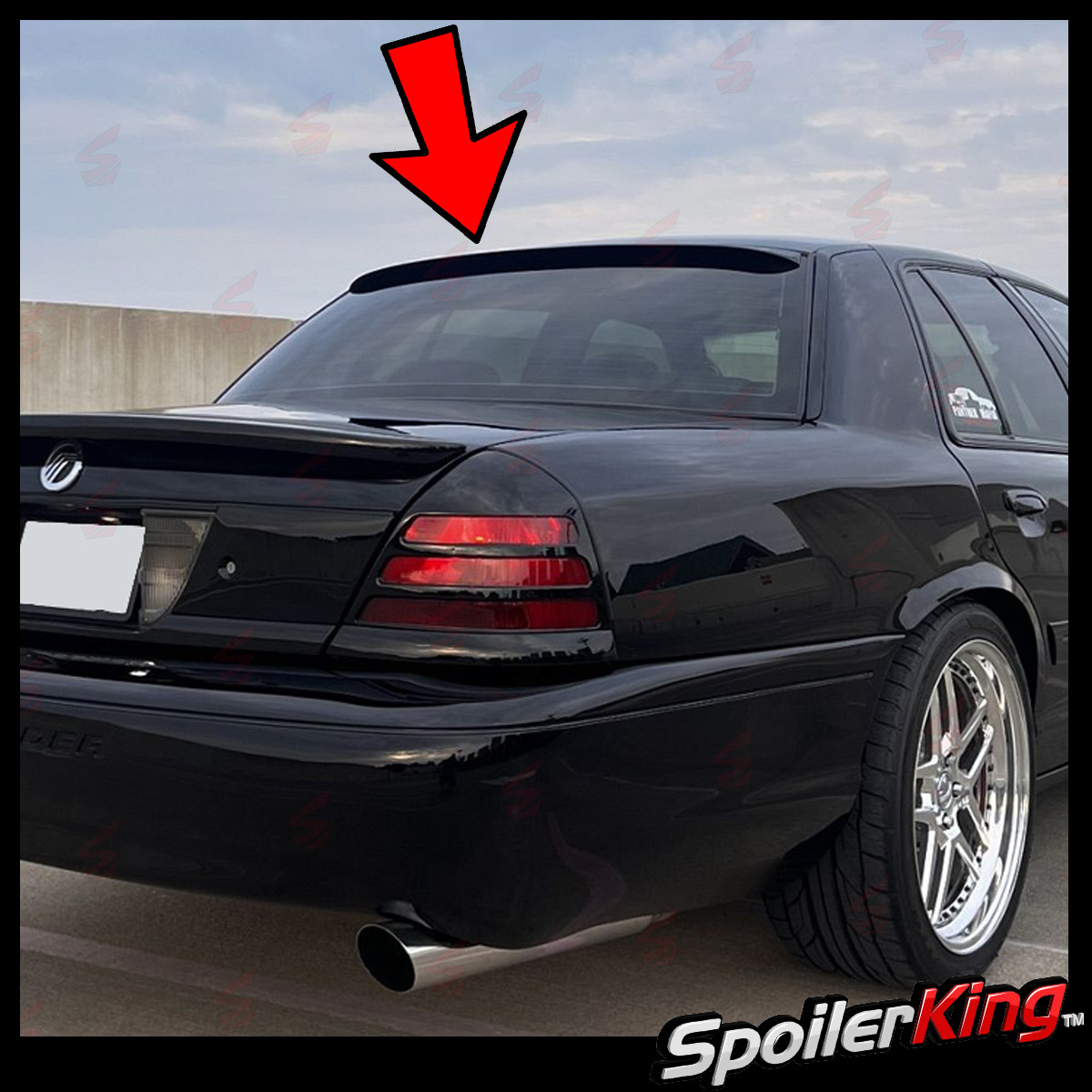 SpoilerKing Rear Window Roof Spoiler (Fits: Mercury Grand Marquis 1998-11) 284R