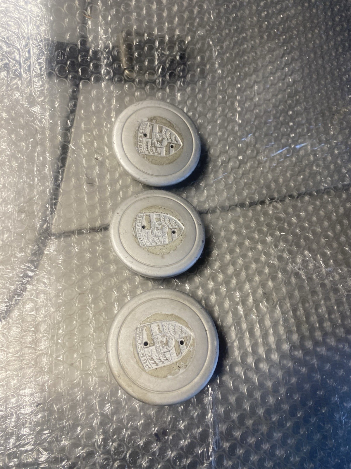 1974-1989 Porsche Wheel Center Caps 3-Available Emblem Logo Logo Silver