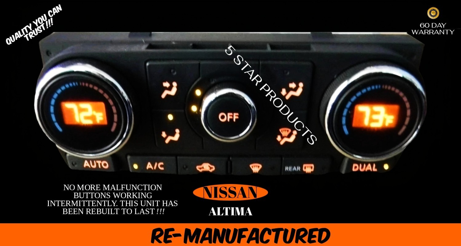 2007-2013 Nissan Altima A/C Heater Temperature Climate Control