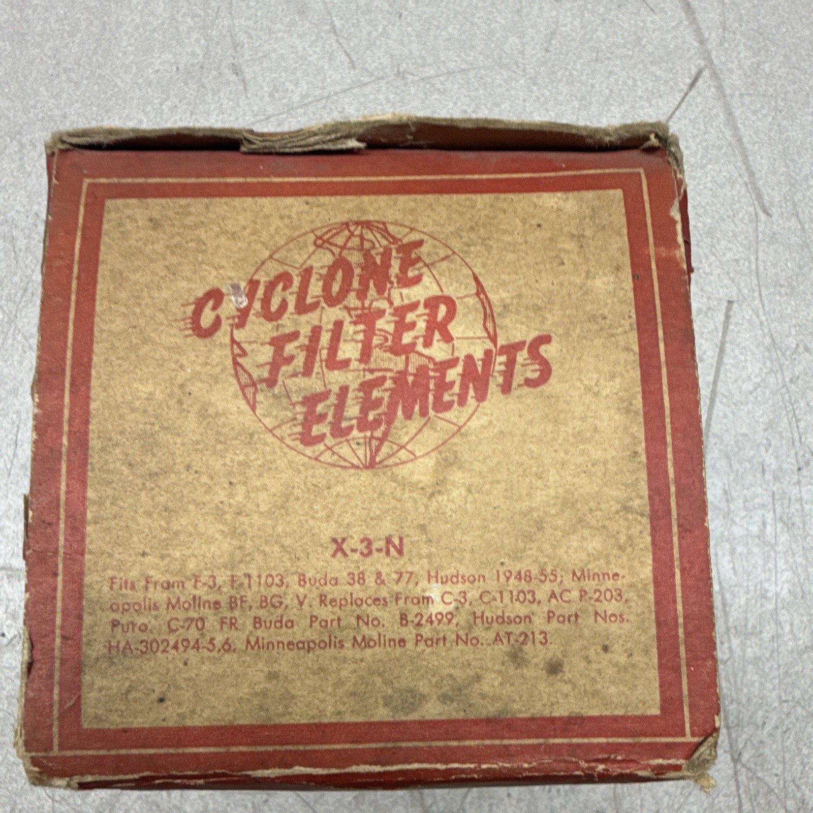 Cyclone Oil Filter X-3-N New Original Packaging Fits Hudson Minneapolis Moline