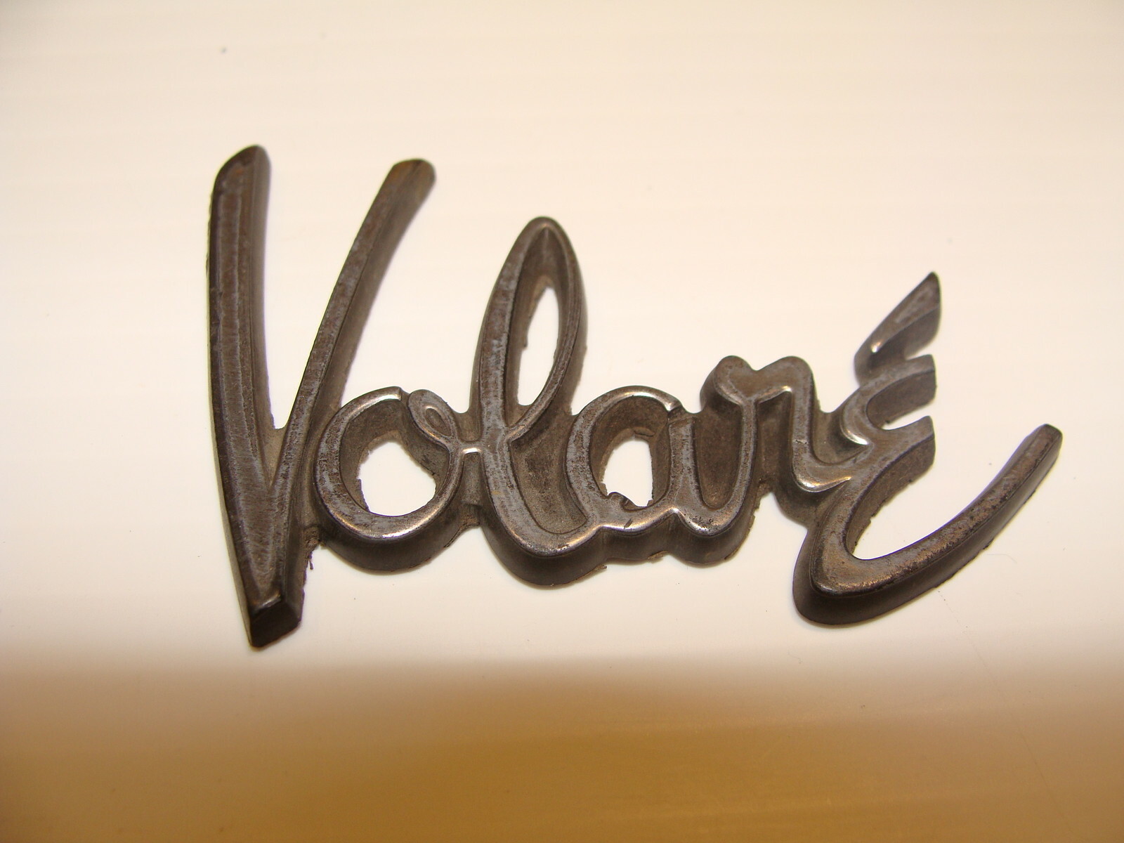 1976 1977 1978 PLYMOUTH VOLARE EMBLEM OEM STICK ON ADHESIVE BACK