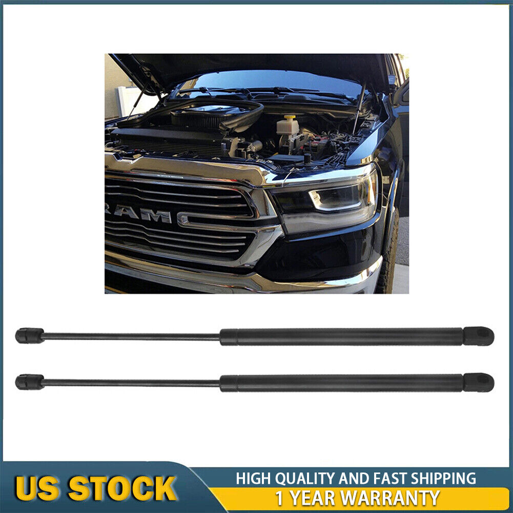 Front Hood Lift Supports Gas Struts 2x For Dodge Ram 1500 2500 3500 4500 5500