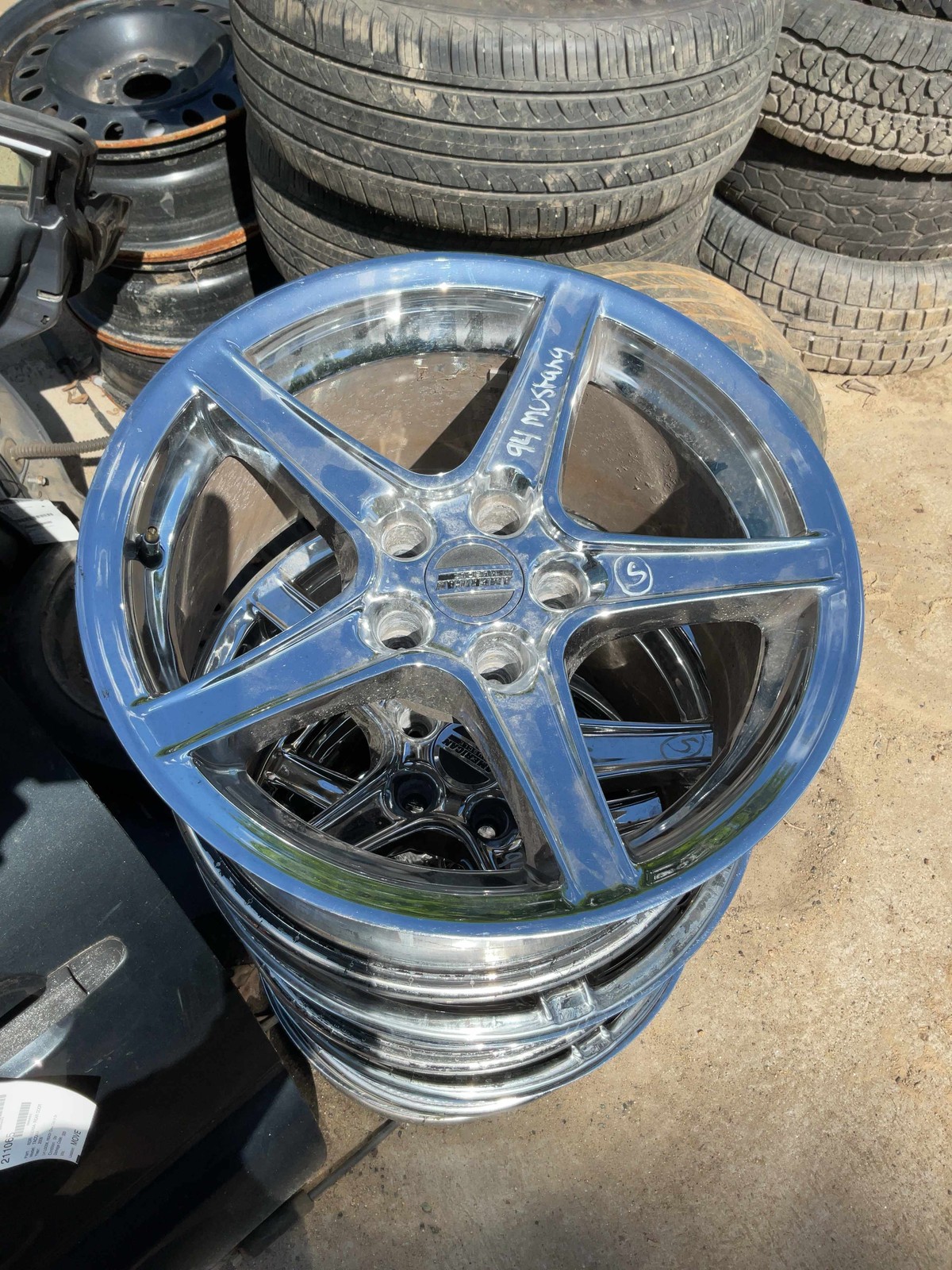 SET-4 AFTERMARKET SALEEN STYLE WHEELS 99 FORD MUSTANG GT PICKUP ONLY NO SHIP 17