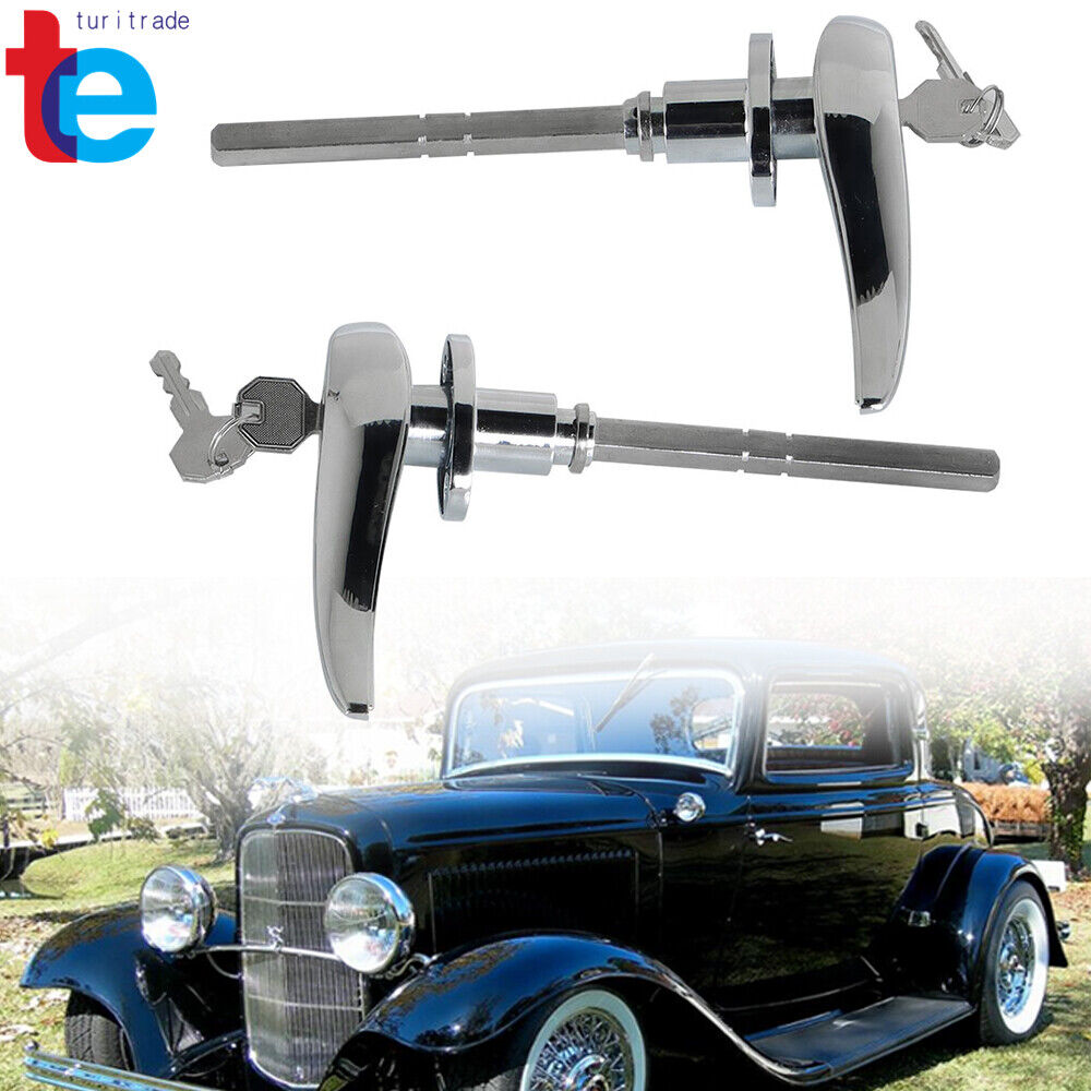 Door Handles For Matching Locks Outside Locking For 1932-1934 Ford 3 Window