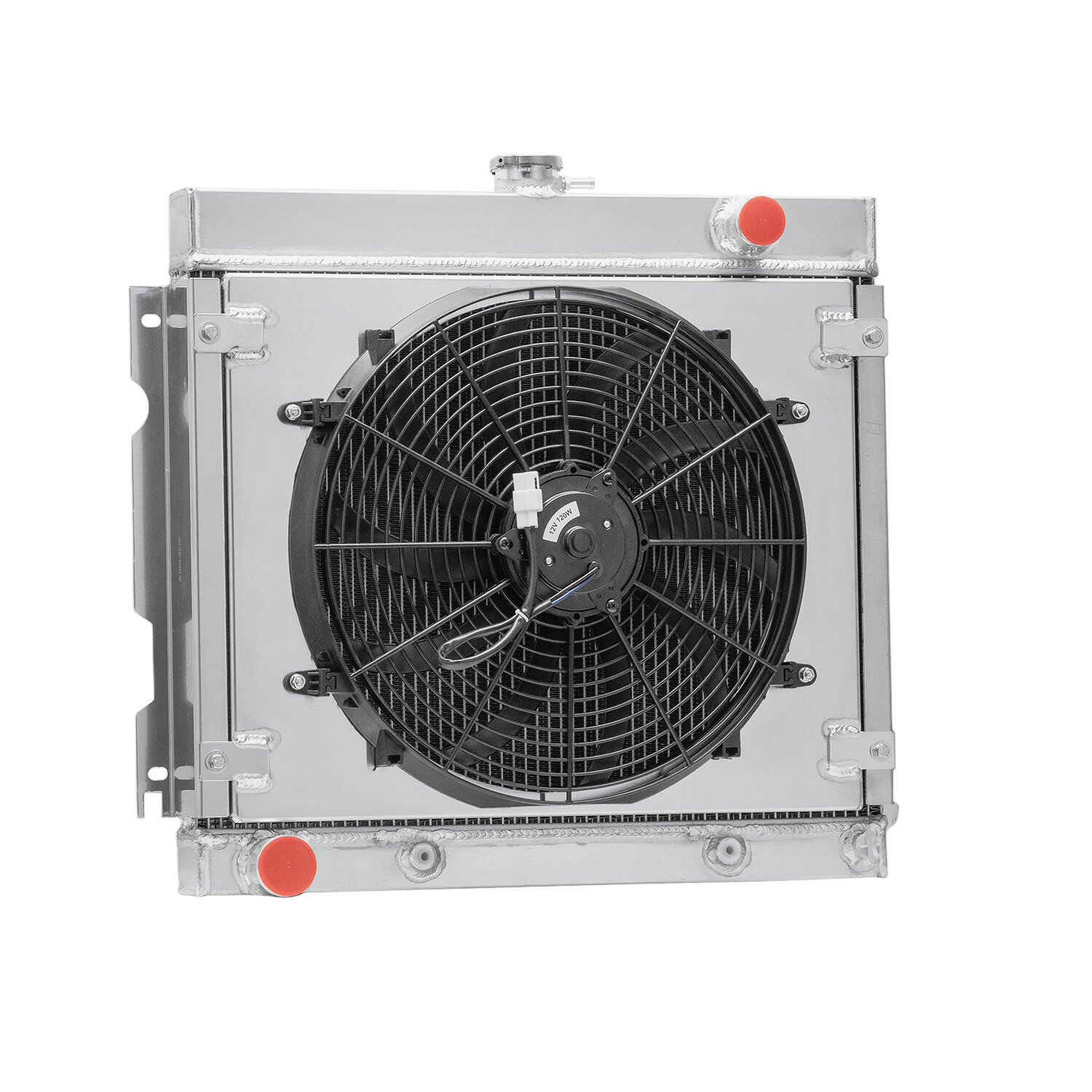 3-Row Radiator+Shroud Fan for 70-72 Dodge Dart Plymouth Duster Valiant 5.2L/5.9L