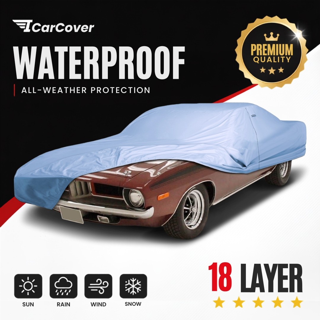 Plymouth Barracuda 1970-1974 Custom Fit Waterproof Car Cover 18 Layer