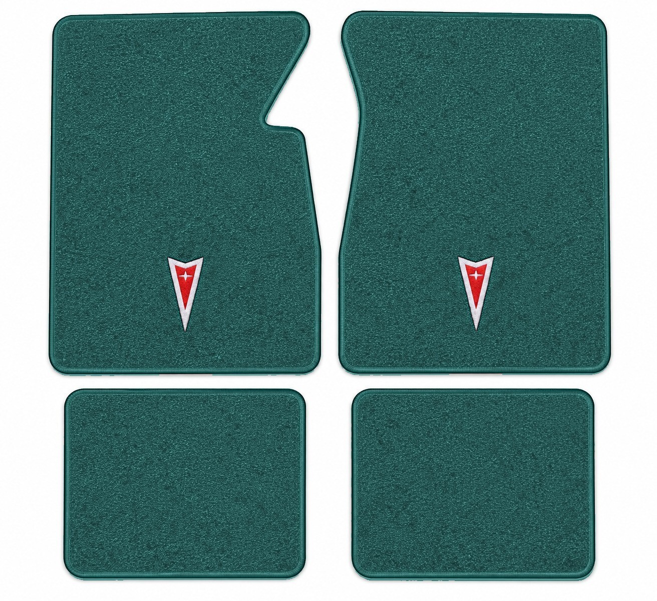 1961-1964 Pontiac Catalina Loop Floor Mats Embroidered Logos 4pc