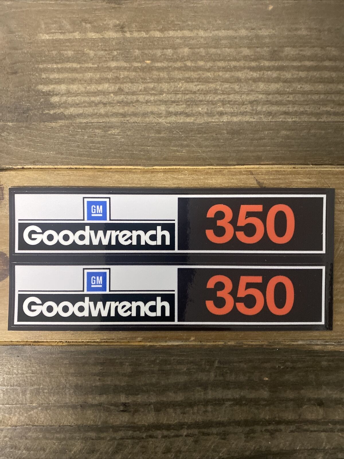 2 Goodwrench ENGINE VALVE COVER DECALS GM CHEVROLET CHEVY Quality OEM 3M Sticker